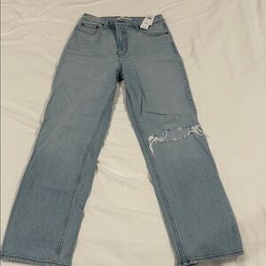 Abercrombie & Fitch 90s Straight Ultra High Rise -29R -8R- NWT